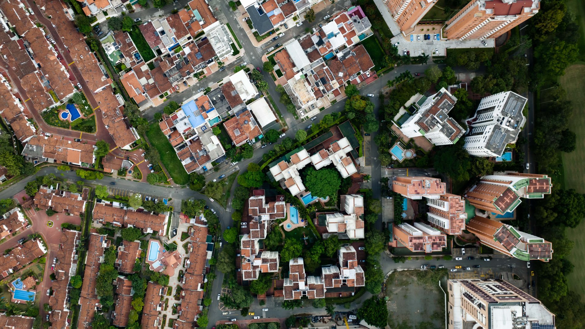 Aerial view of HOA Community