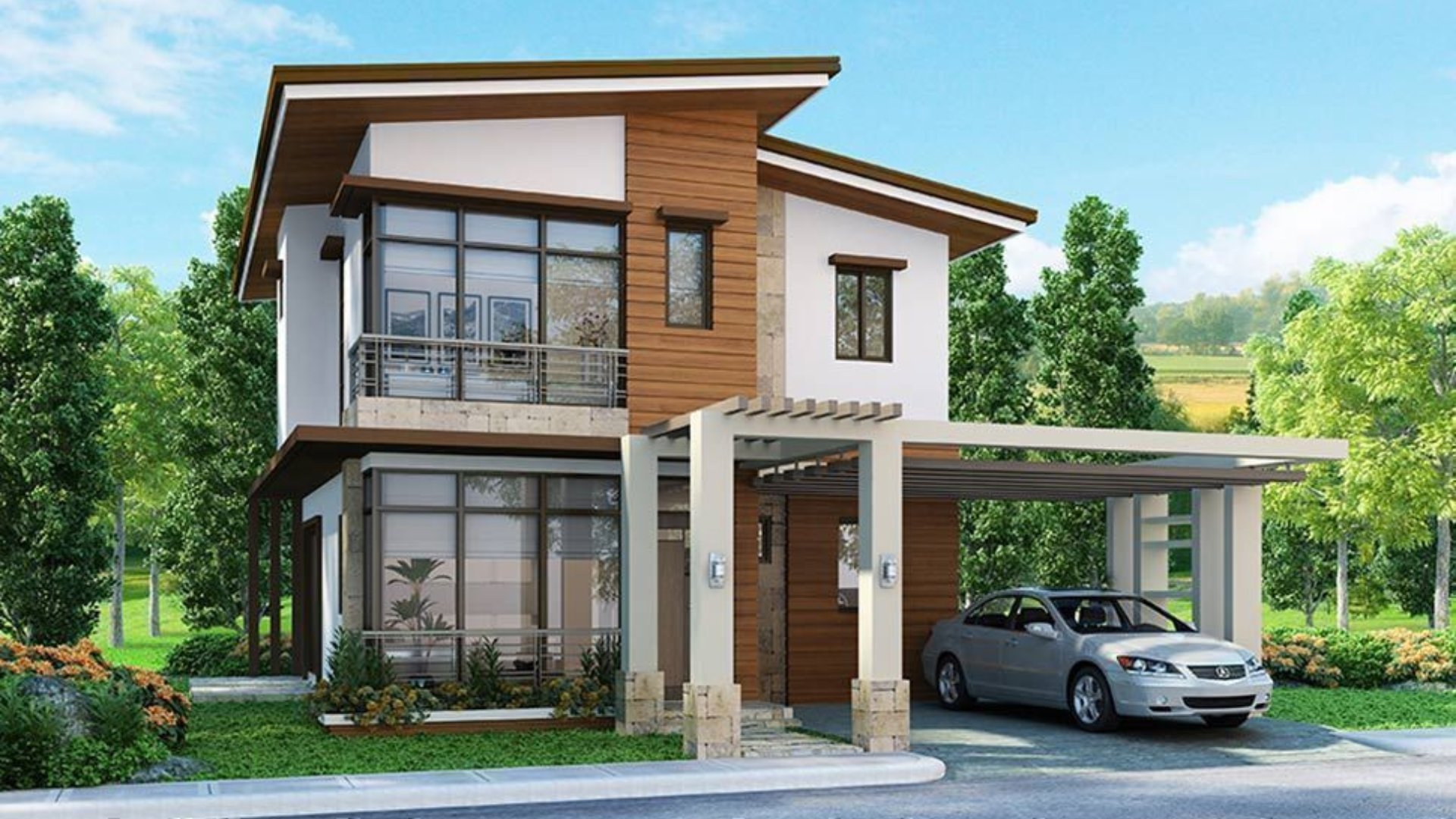 Completed custom home exterior